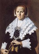 Frans Hals Portrait of a Woman with a Fan oil painting reproduction